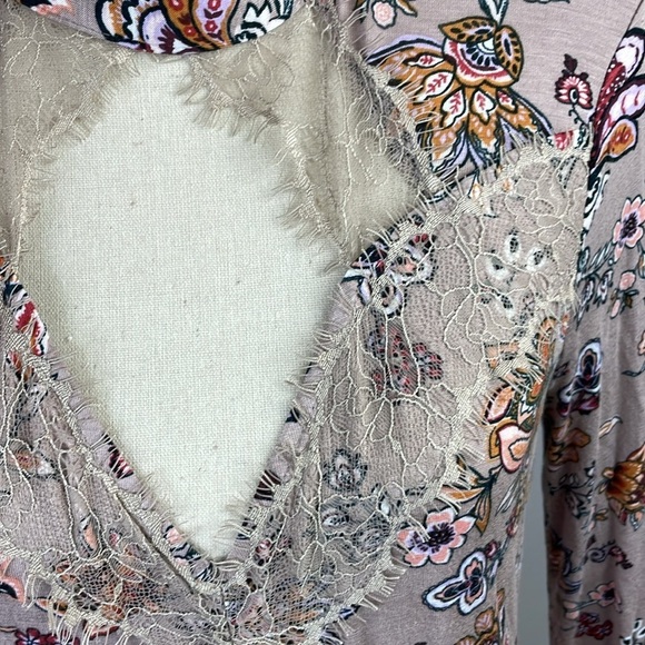 Daytrip Buckle Womens Stretch Mini/Micro Dress SZ S Unique Floral Open Front - Picture 9 of 11